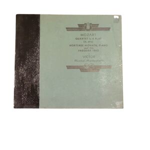 Black and Green Vinyl Record - Mozart Quartet in E Flat